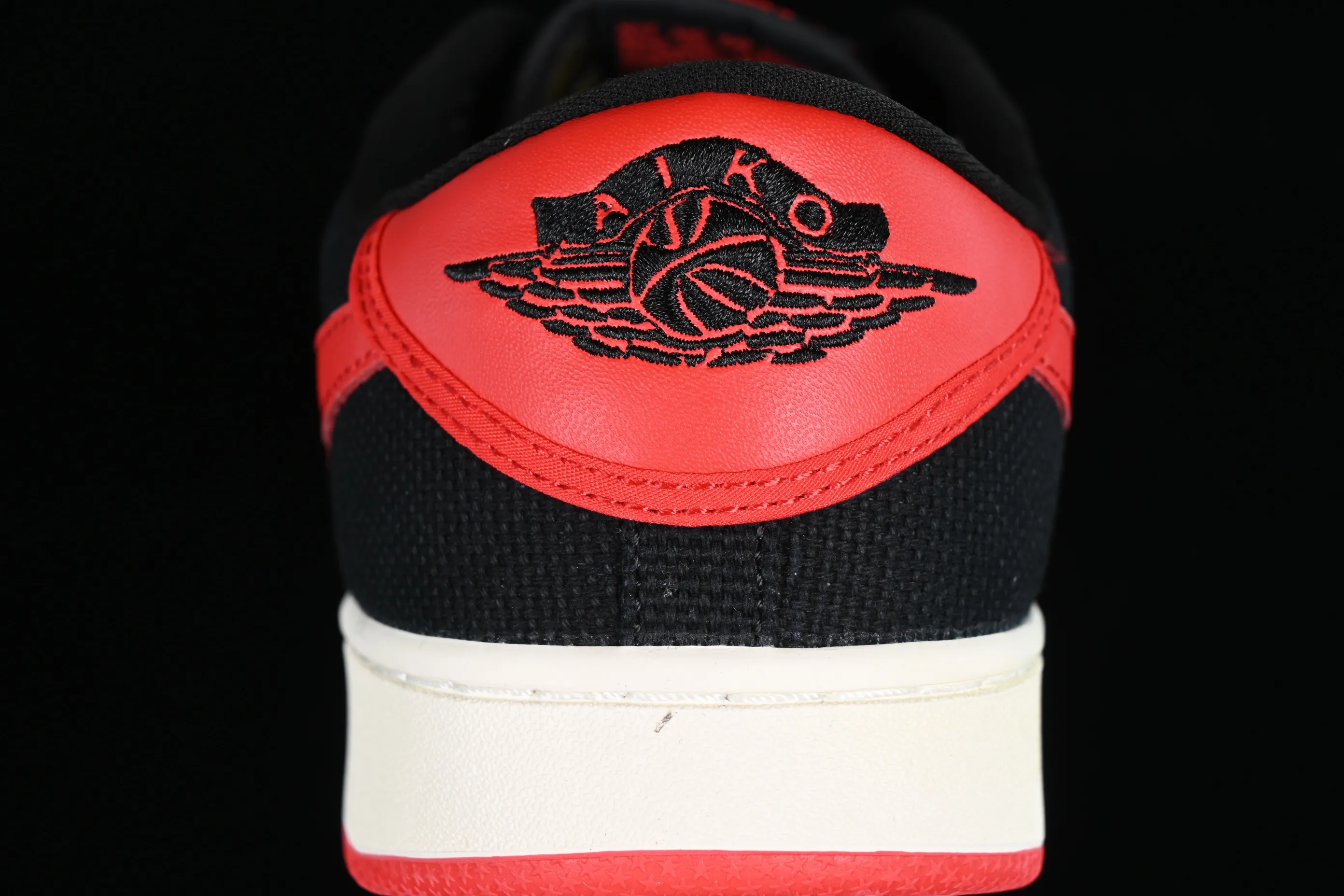 All categories Air Jordan Jordan series basketball shoes Air Jordan 1 Low Z version AJKO 1 Low Shadow AJ1 Joe 1 black and red canvas cultural casual shoes DX4981-006